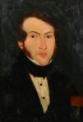 Mid-19th Century English School, a portrait of Robert Peel of knowlemere, oil on board, 12