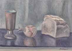 Sinai, 20th Century French School, 'Le Pain de Campagne', oil on canvas, signed, 13