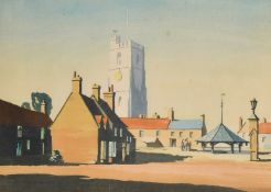 Cavendish Morton (20th Century), 'Mildenhall, Suffolk, 1950', colour print, signed and inscribed