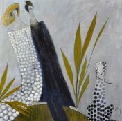 Joan Steel (20th/21st Century), 'My Dog Spot, Walkies', oil on canvas, signed, inscribed verso,