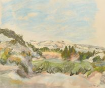 A group of mostly 20th Century Continental watercolours and drawings, a few oils, the largest 14