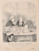 R.J. Lane, 'The ladies of Llangollen', lithograph, proof on Indian paper, 11.5