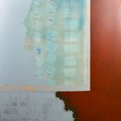 Jacques Coulais (20th Century French School), an abstract composition, acrylic and watercolour,