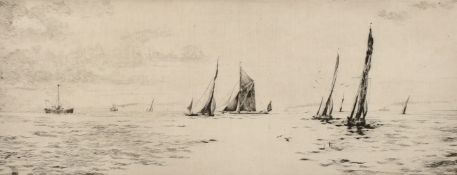 Arthur Bond (1888-1958), a group of five pencil signed etchings, the largest plate size 8.25