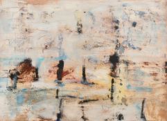 Circle of Paul Feiler, An abstract landscape, oil on paper, 22