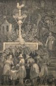 A 19th Century woodcut, indistinctly signed, 8.25