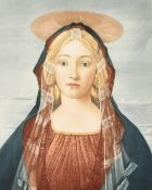 Sydney Wilson, a coloured mezzotint (selected proof) of a female Saint 14