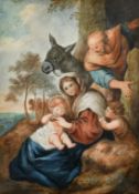 18th /19th Century Continental School, The Holy family, possibly 'The rest on the flight to