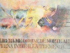 Tom Phillips (1937-2022), 'Libera Me', lithograph, signed, inscribed and numbered 56/250 in