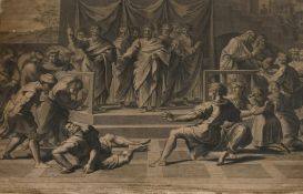 After Raphael, seven Old Master engravings, all figure subjects, sizes from 9.75