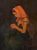 19th Century School, a pair of oil on panel studies of children, each 8.25