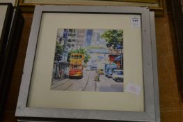 Or Ming Chak, Chinese street scenes, colour prints (2).