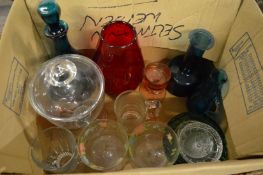 Various glassware.