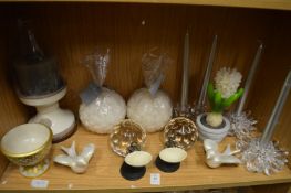 Decorative candle holders etc.