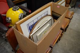 Various pictures, frames etc.