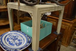 A modern coffee table.