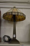 An Art Deco style table lamp.
