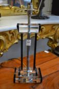A stylish Art Deco style glass table lamp.