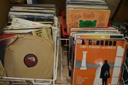 Quantity of records, mostly classical.