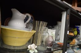 A good collection of jugs, vases etc.