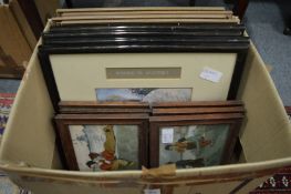 Lawson Wood, a set of four colour prints together with a set of four map prints and a set of six