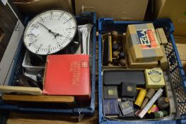 A quantity of photographic equipment to include timing clock etc.