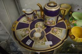 A Royal Vienna porcelain part cabaret set.