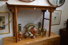 A Chinese elm altar table.