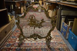 A French ormolu fire guard.