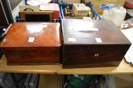 Two storage boxes.