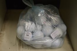 Fifty Titleist golf balls.