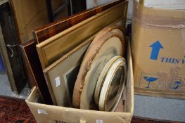 Angelica Kauffman, pair of colour stipple engravings, alterations, framed, circular together with