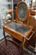 A 19th century mahogany combination washstand/writing table.