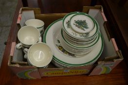 A quantity of Spode Christmas tree pattern dinnerware.