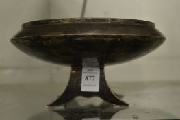 James Dixon & Sons, a stylish silver pedestal bowl.