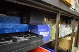 Large quantity of glassware, some boxed.