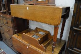 A mahogany Pembroke table.