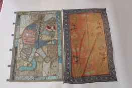 TWO INDIAN TEXTILES.