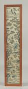 A 19TH CENTURY CHINESE EMBROIDERED SILK TEXTILE.