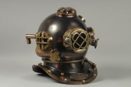 A REPLICA DIVER'S HELMET.