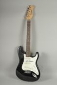 AN ELECTRIC EAST COAST GUITAR, SIGNED BY GEORGE HARRISON, formerly of THE BEATLES. Signed at Dep