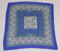 A GOOD LARGE HERMES PARIS, CHASSE EN INDE, SHAWL. 51ins x 46ins.