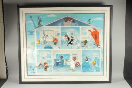 LOONEY BIN. WARNER BROS. MONSTER COLLECTION CELLS Limited Edition, signed, Virgil Ross. 694/750.