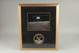 APOLLO II A SIGNED PHOTOGRAPH OF BUZZ ALDRIN. 