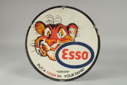 A CIRCULAR ESSO ENAMEL SIGN 
