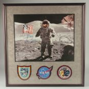 APOLLO 17. COMMANDER GENE CERNAN for Jack Schnitt. Date taken 12/12/1972. Signed. Sold with a