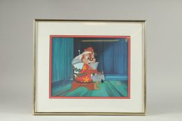 A WALT DISNEY COMAPNY CELL, CHIP 'N DALE. Framed and glazed, image: 8.5ins x 11ins