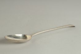 A GEORGE III SILVER BRIGHT CUT GRAVY SPOON. London 1771.