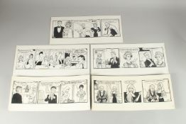 BILL MELVIN ORIGINAL ARTWORK. A set of four 