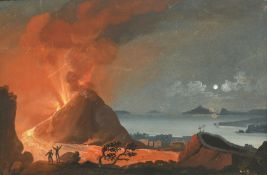 Early 19th Century Italian School, 'Eruz Del 1812', gouache, inscribed, 8.5